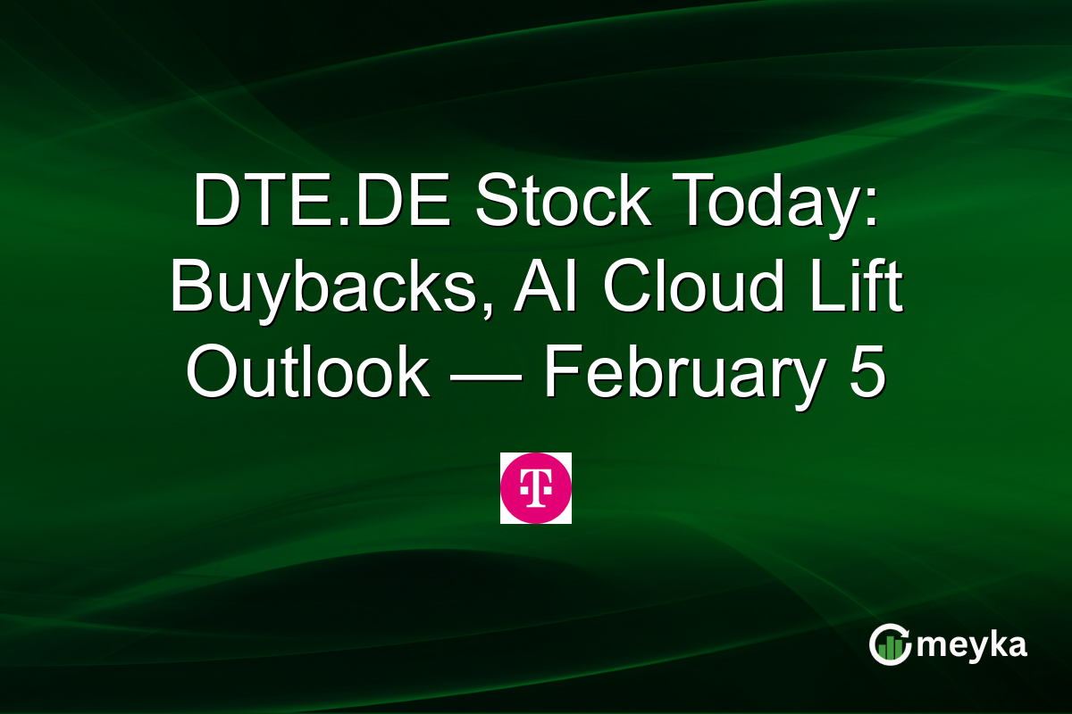 DTE.DE Stock Today: Buybacks, AI Cloud Lift Outlook — February 5