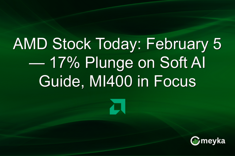AMD Stock Today: February 5 — 17% Plunge on Soft AI Guide, MI400 in Focus
