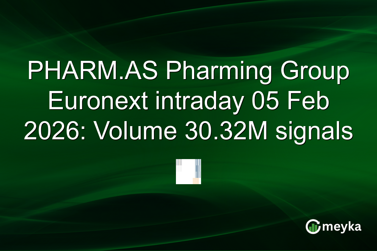 PHARM.AS Pharming Group Euronext intraday 05 Feb 2026: Volume 30.32M signals
