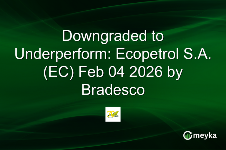Downgraded to Underperform: Ecopetrol S.A. (EC) Feb 04 2026 by Bradesco