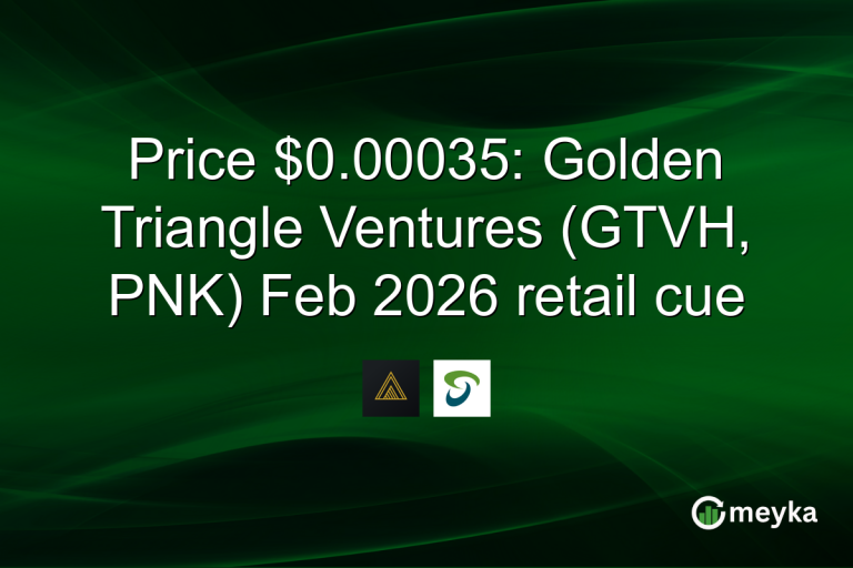 Price $0.00035: Golden Triangle Ventures (GTVH, PNK) Feb 2026 retail cue
