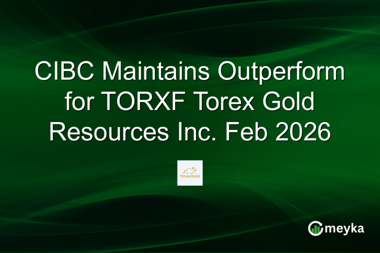 CIBC Maintains Outperform for TORXF Torex Gold Resources Inc. Feb 2026