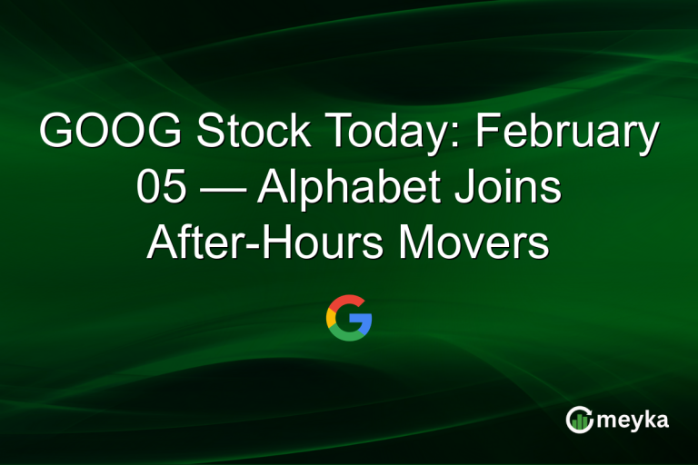 GOOG Stock Today: February 05 — Alphabet Joins After-Hours Movers