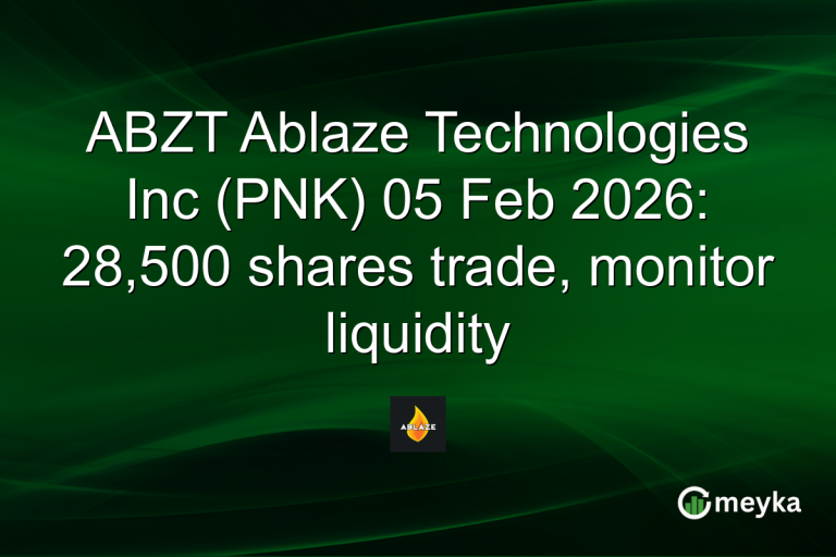 ABZT Ablaze Technologies Inc (PNK) 05 Feb 2026: 28,500 shares trade, monitor liquidity