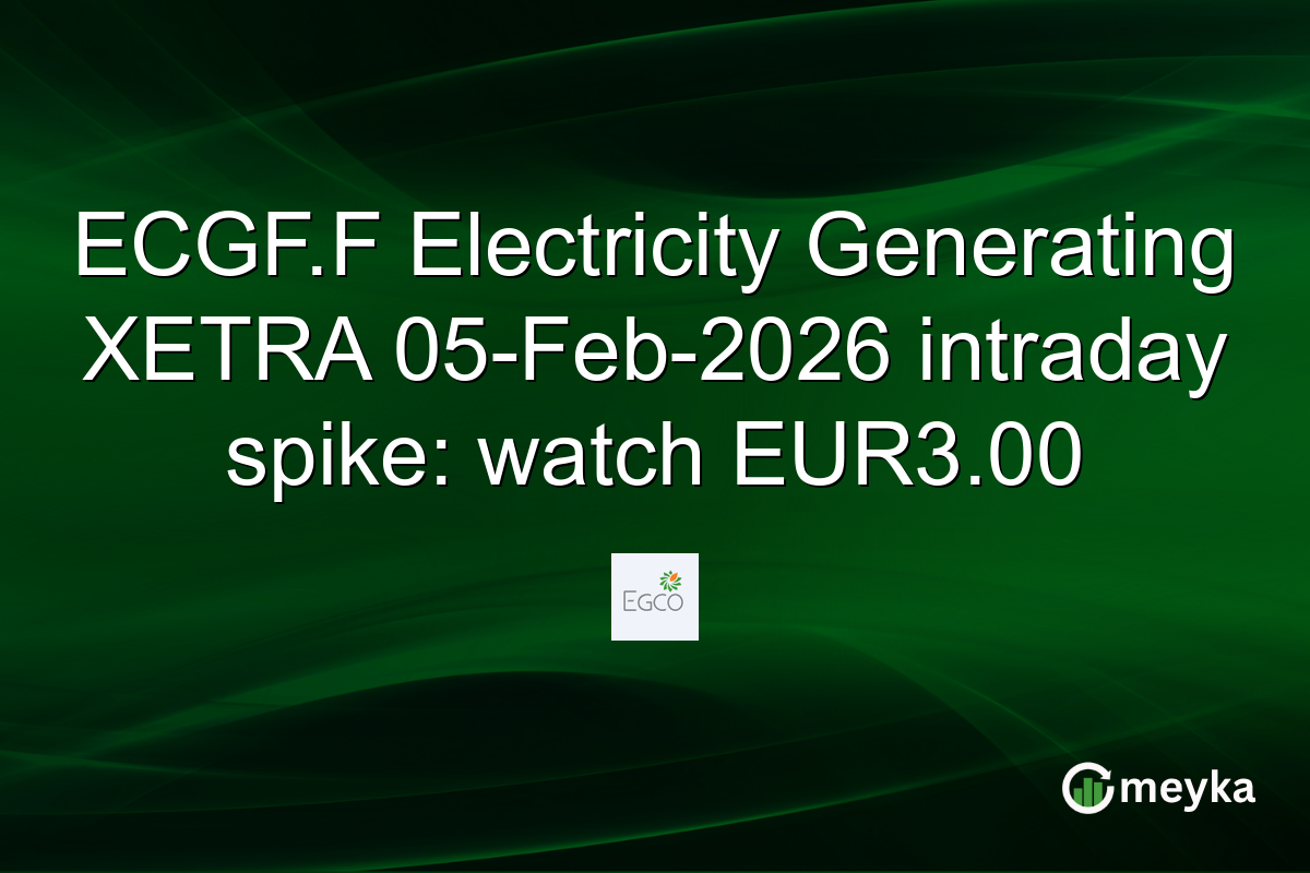 ECGF.F Electricity Generating XETRA 05-Feb-2026 intraday spike: watch EUR3.00