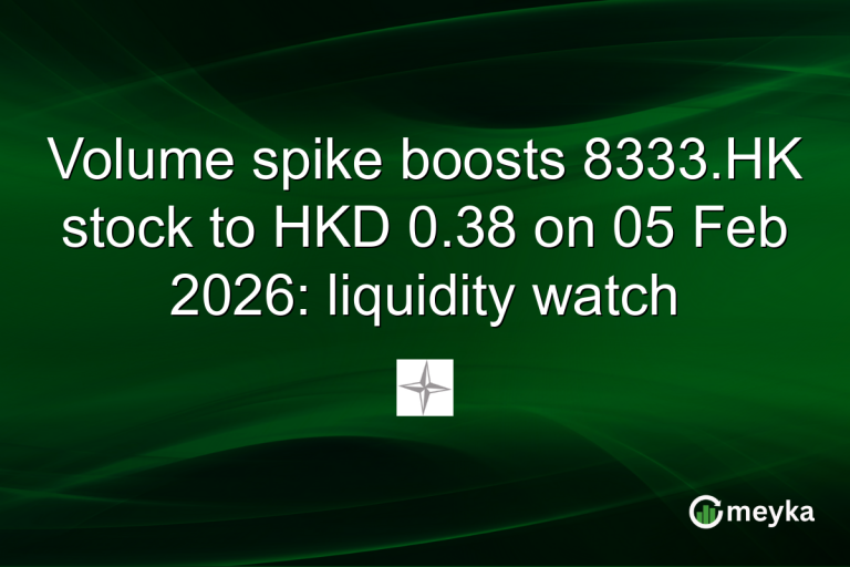 Volume spike boosts 8333.HK stock to HKD 0.38 on 05 Feb 2026: liquidity watch