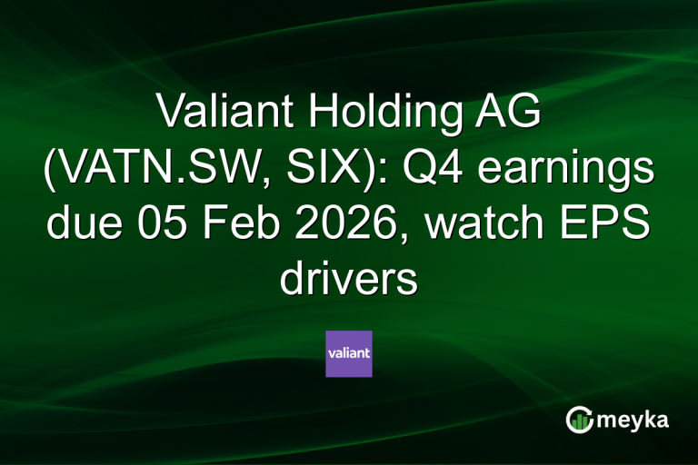 Valiant Holding AG (VATN.SW, SIX): Q4 earnings due 05 Feb 2026, watch EPS drivers