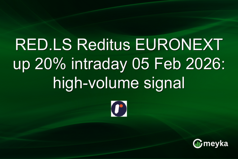 RED.LS Reditus EURONEXT up 20% intraday 05 Feb 2026: high-volume signal