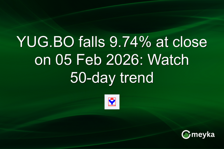YUG.BO falls 9.74% at close on 05 Feb 2026: Watch 50-day trend