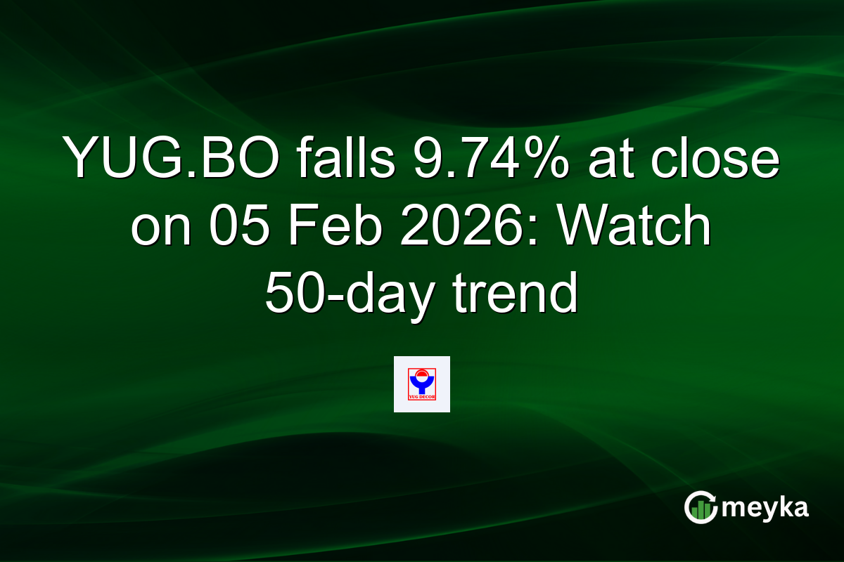 YUG.BO falls 9.74% at close on 05 Feb 2026: Watch 50-day trend
