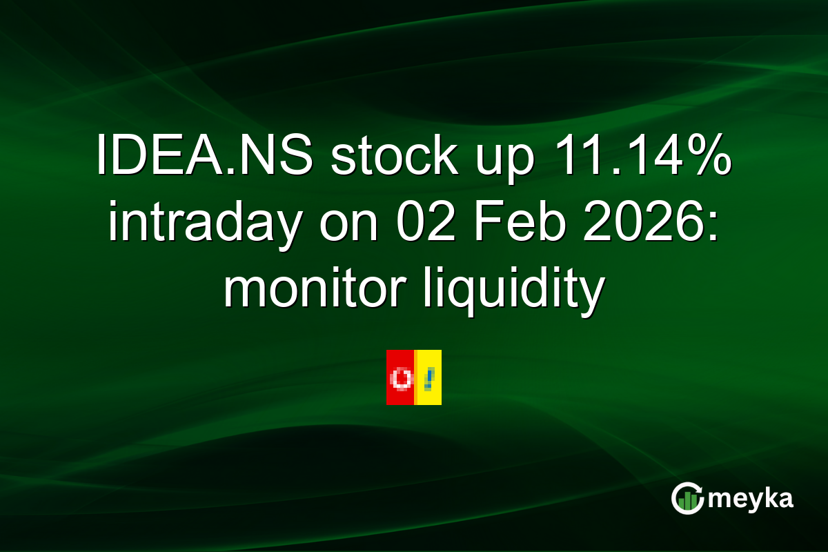 IDEA.NS stock up 11.14% intraday on 02 Feb 2026: monitor liquidity