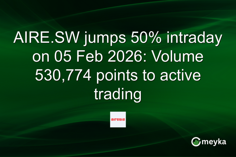 AIRE.SW jumps 50% intraday on 05 Feb 2026: Volume 530,774 points to active trading