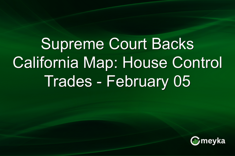 Supreme Court Backs California Map: House Control Trades - February 05