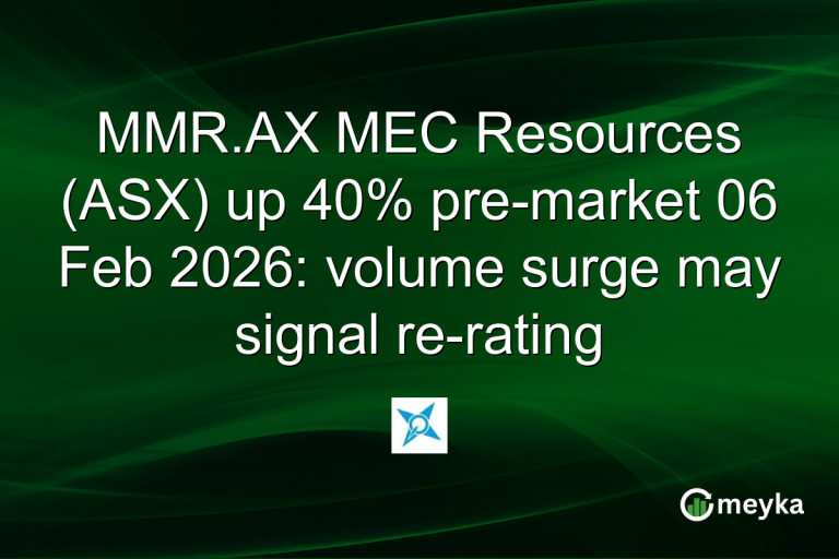 MMR.AX MEC Resources (ASX) up 40% pre-market 06 Feb 2026: volume surge may signal re-rating