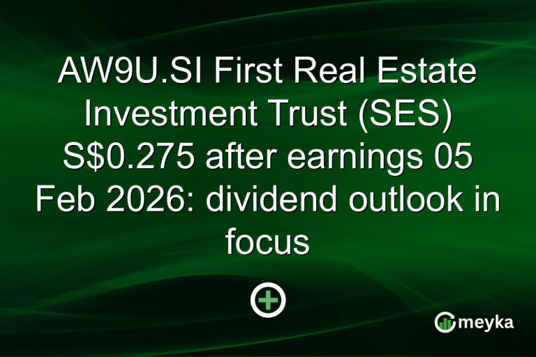 AW9U.SI First Real Estate Investment Trust (SES) S$0.275 after earnings 05 Feb 2026: dividend outlook in focus