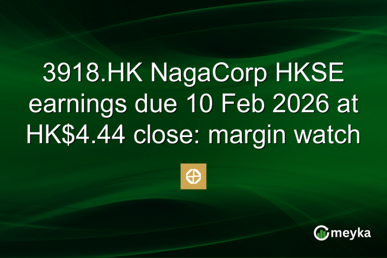 3918.HK NagaCorp HKSE earnings due 10 Feb 2026 at HK$4.44 close: margin watch