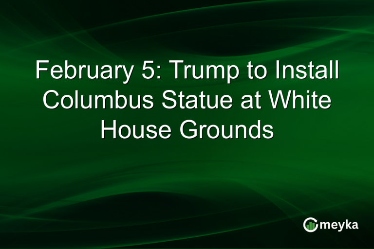 February 5: Trump to Install Columbus Statue at White House Grounds