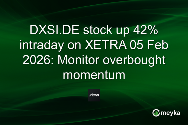 DXSI.DE stock up 42% intraday on XETRA 05 Feb 2026: Monitor overbought momentum