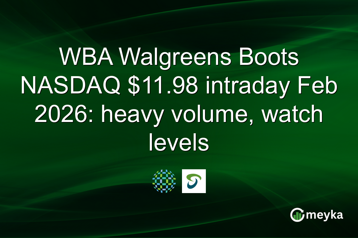 WBA Walgreens Boots NASDAQ $11.98 intraday Feb 2026: heavy volume, watch levels