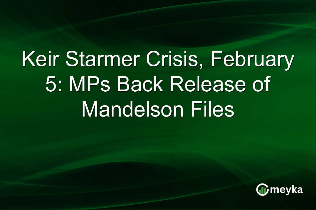 Keir Starmer Crisis, February 5: MPs Back Release of Mandelson Files