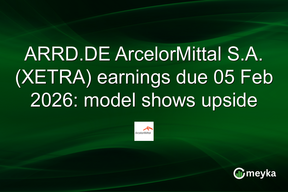 ARRD.DE ArcelorMittal S.A. (XETRA) earnings due 05 Feb 2026: model shows upside