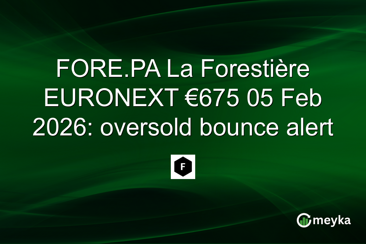 FORE.PA La Forestière EURONEXT €675 05 Feb 2026: oversold bounce alert