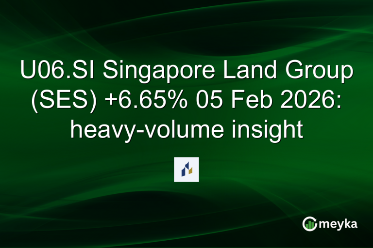 U06.SI Singapore Land Group (SES) +6.65% 05 Feb 2026: heavy-volume insight