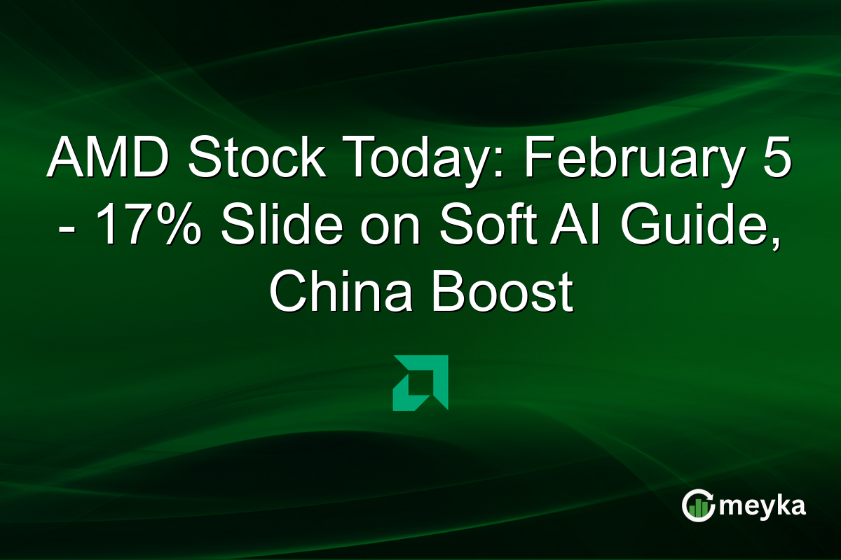 AMD Stock Today: February 5 - 17% Slide on Soft AI Guide, China Boost