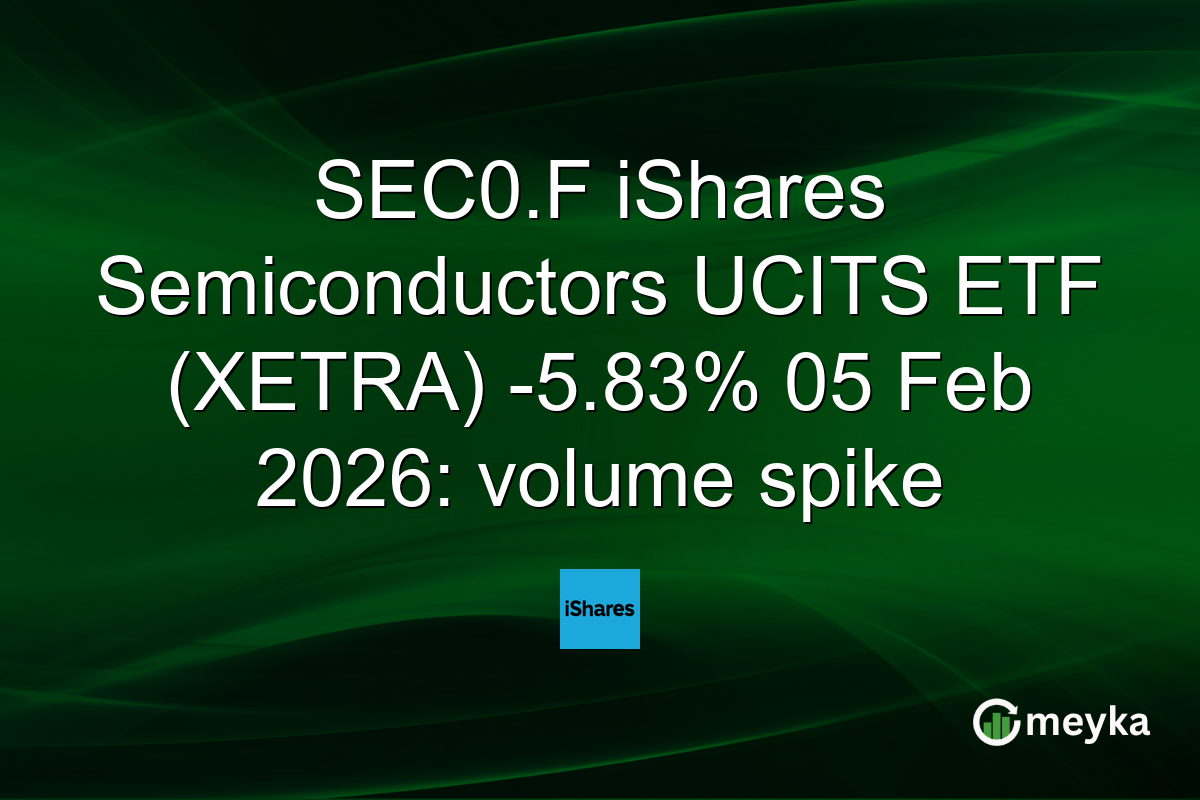 SEC0.F iShares Semiconductors UCITS ETF (XETRA) -5.83% 05 Feb 2026: volume spike