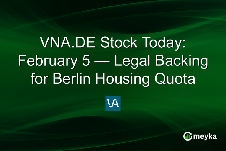 VNA.DE Stock Today: February 5 — Legal Backing for Berlin Housing Quota