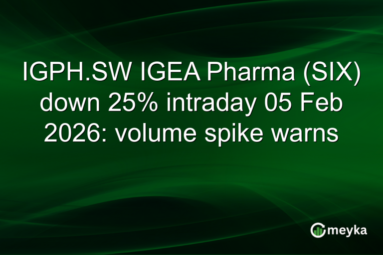 IGPH.SW IGEA Pharma (SIX) down 25% intraday 05 Feb 2026: volume spike warns