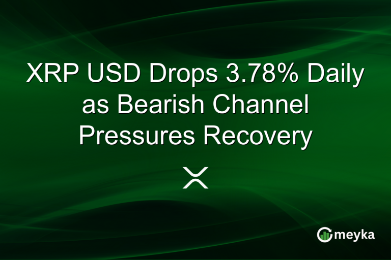 XRP USD Drops 3.78% Daily as Bearish Channel Pressures Recovery