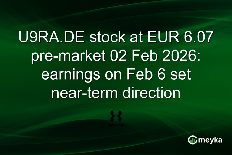U9RA.DE stock at EUR 6.07 pre-market 02 Feb 2026: earnings on Feb 6 set near-term direction