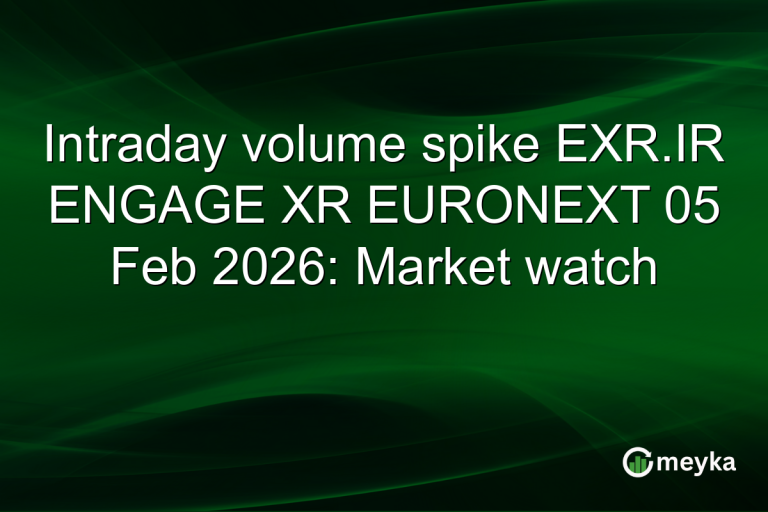 Intraday volume spike EXR.IR ENGAGE XR EURONEXT 05 Feb 2026: Market watch