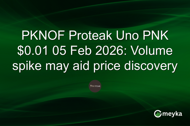 PKNOF Proteak Uno PNK $0.01 05 Feb 2026: Volume spike may aid price discovery