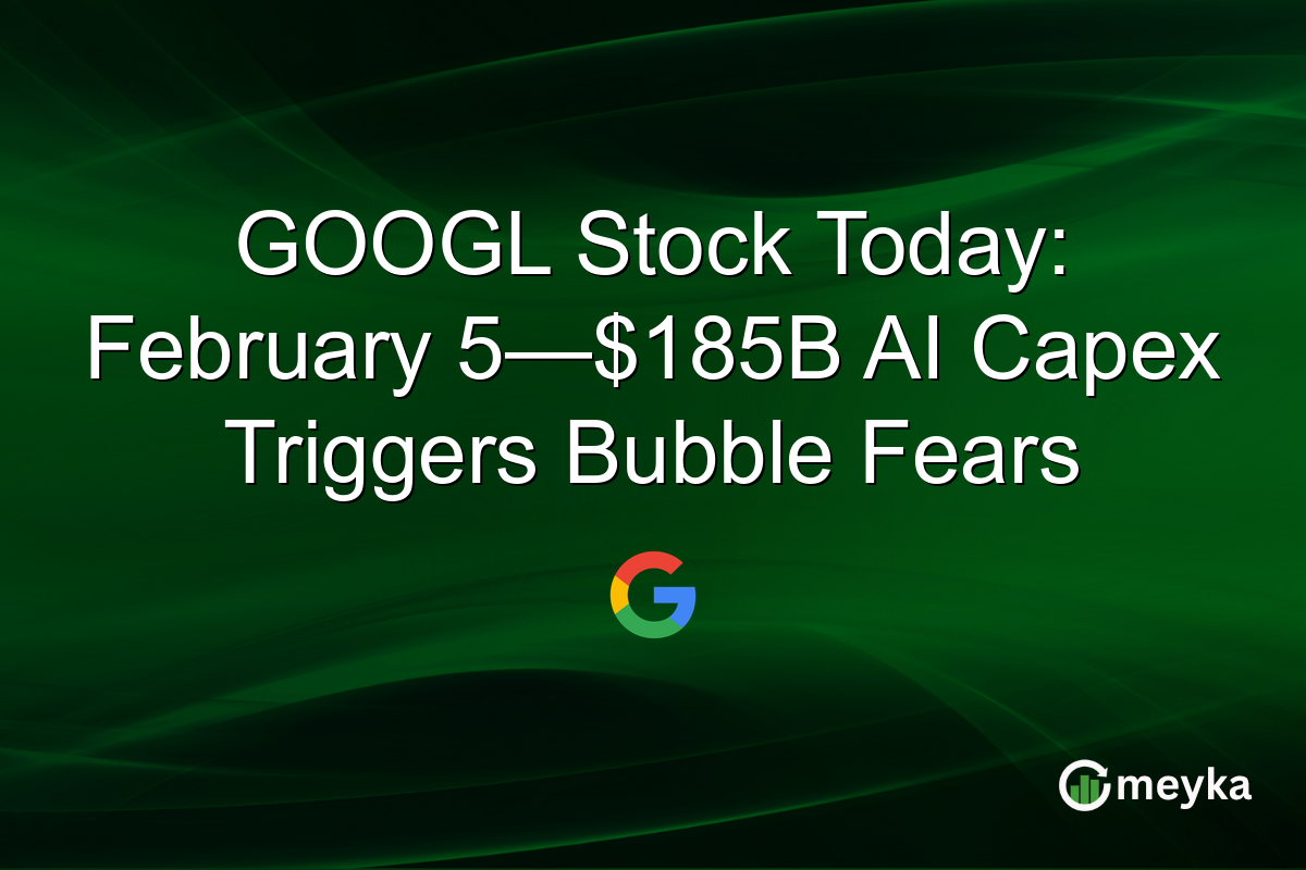 GOOGL Stock Today: February 5—$185B AI Capex Triggers Bubble Fears