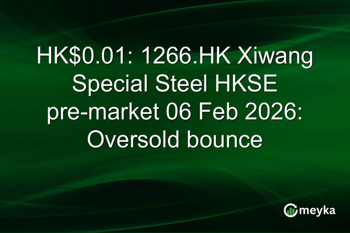HK$0.01: 1266.HK Xiwang Special Steel HKSE pre-market 06 Feb 2026: Oversold bounce