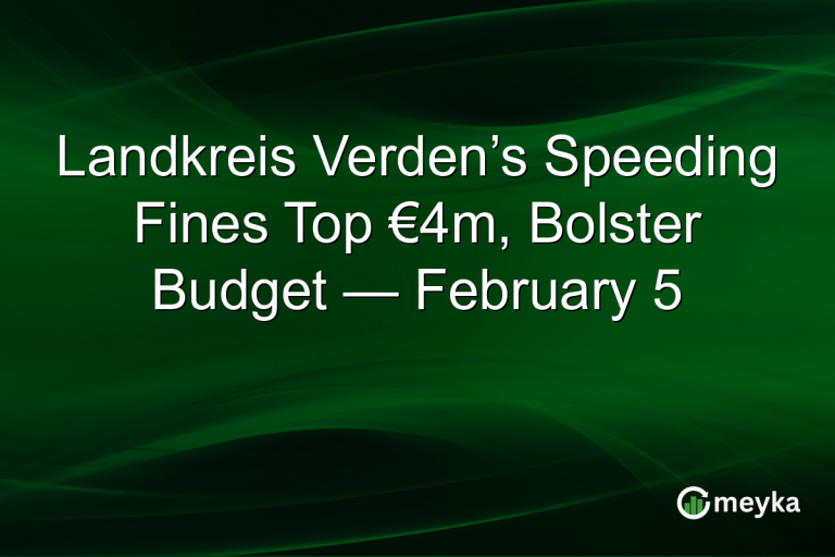 Landkreis Verden’s Speeding Fines Top €4m, Bolster Budget — February 5