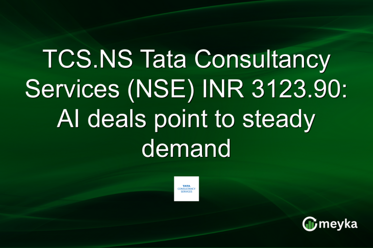 TCS.NS Tata Consultancy Services (NSE) INR 3123.90: AI deals point to steady demand
