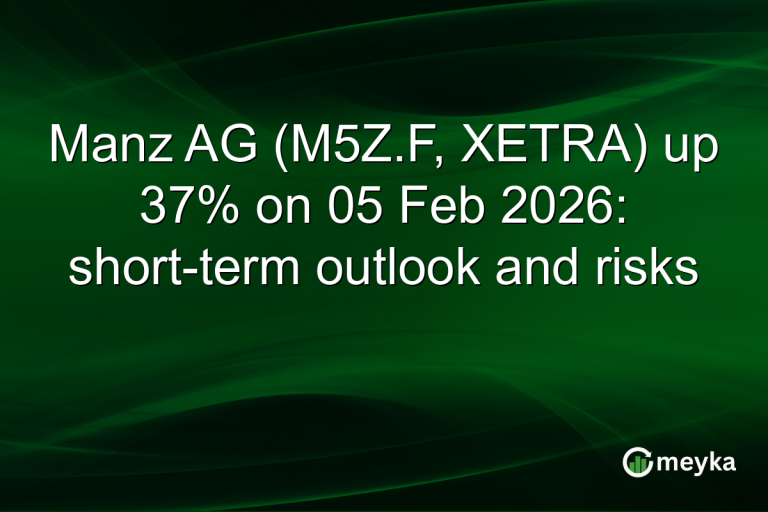 Manz AG (M5Z.F, XETRA) up 37% on 05 Feb 2026: short-term outlook and risks