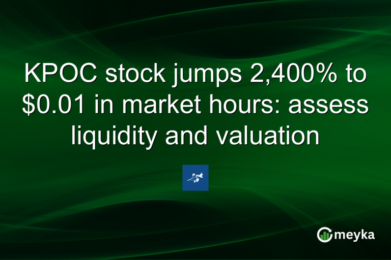KPOC stock jumps 2,400% to $0.01 in market hours: assess liquidity and valuation