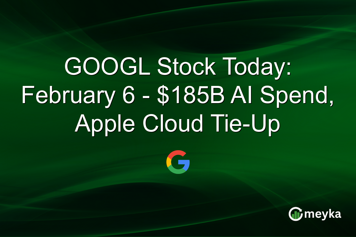GOOGL Stock Today: February 6 - $185B AI Spend, Apple Cloud Tie-Up