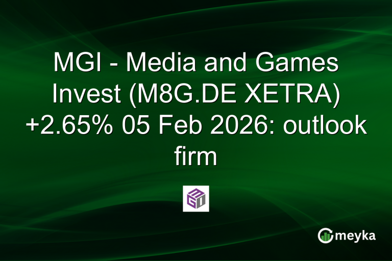 MGI - Media and Games Invest (M8G.DE XETRA) +2.65% 05 Feb 2026: outlook firm
