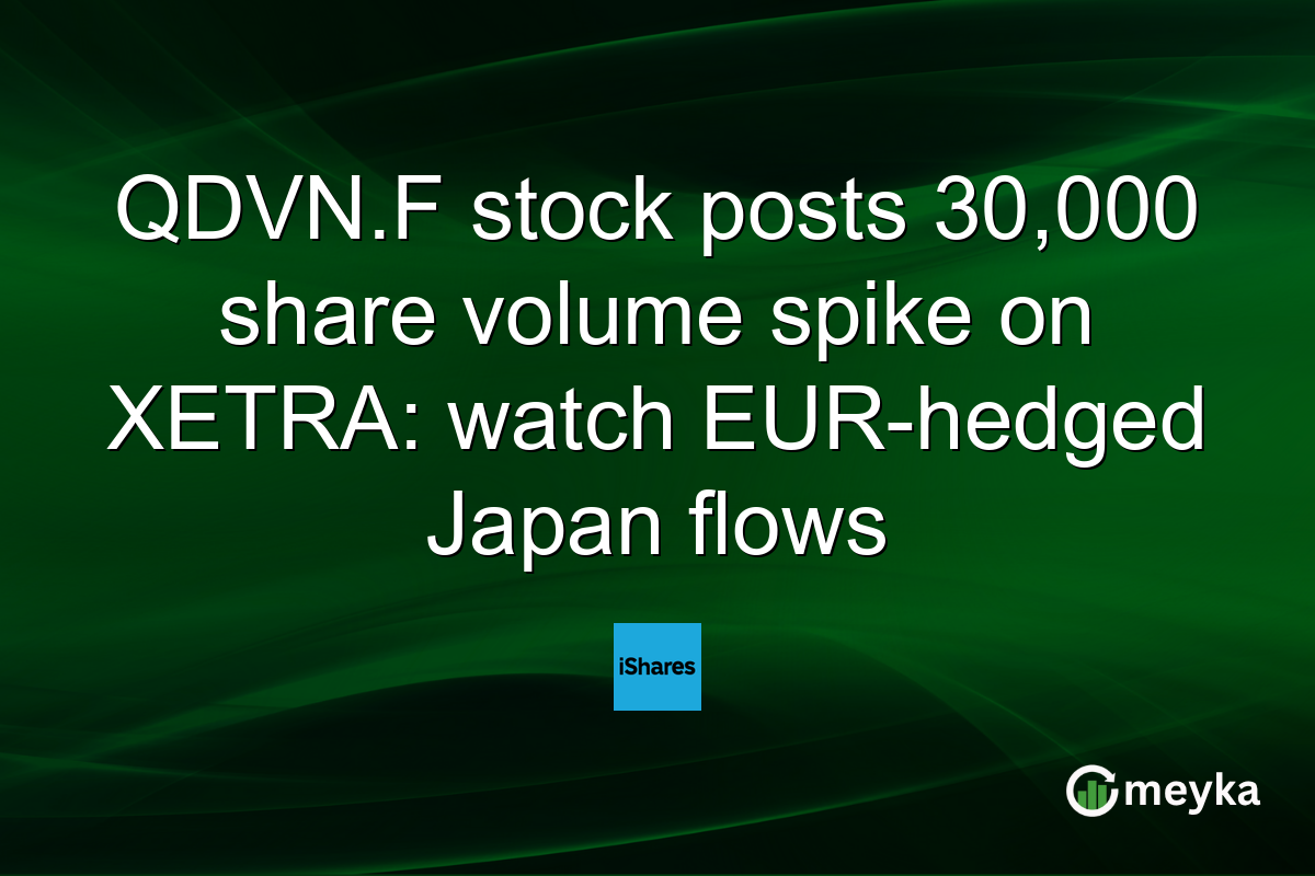 QDVN.F stock posts 30,000 share volume spike on XETRA: watch EUR-hedged Japan flows
