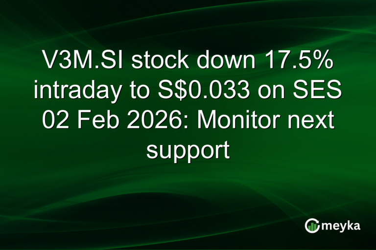 V3M.SI stock down 17.5% intraday to S$0.033 on SES 02 Feb 2026: Monitor next support