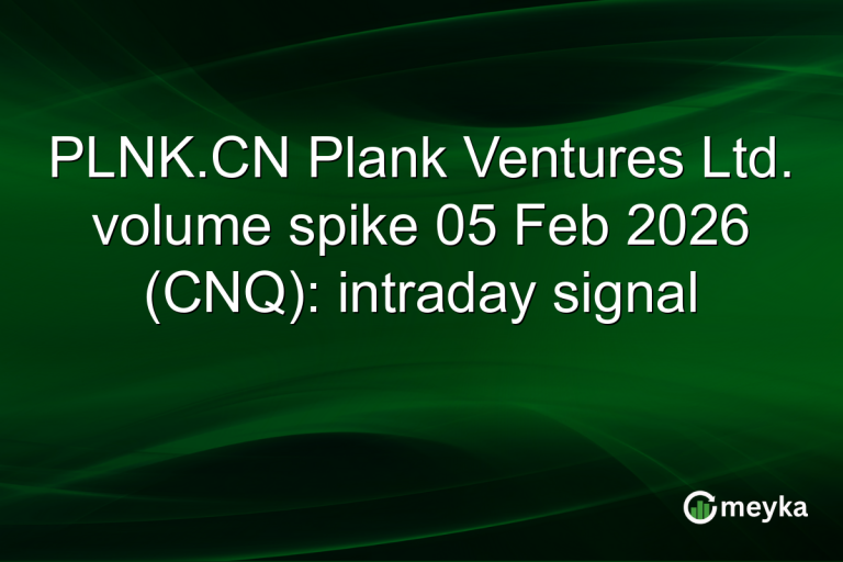 PLNK.CN Plank Ventures Ltd. volume spike 05 Feb 2026 (CNQ): intraday signal