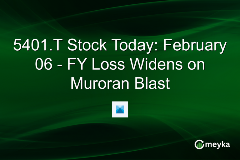 5401.T Stock Today: February 06 - FY Loss Widens on Muroran Blast