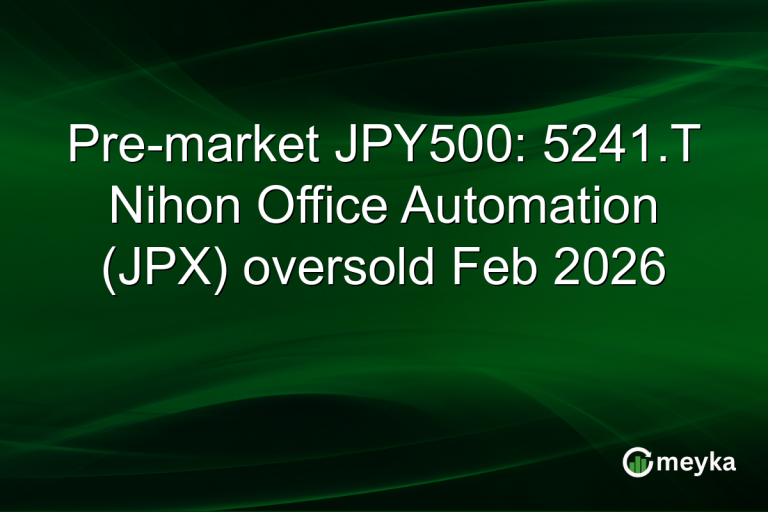 Pre-market JPY500: 5241.T Nihon Office Automation (JPX) oversold Feb 2026