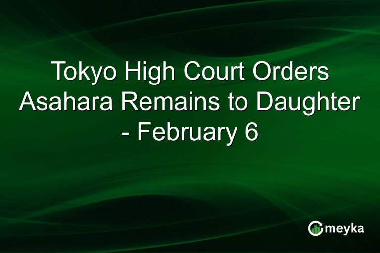 Tokyo High Court Orders Asahara Remains to Daughter - February 6