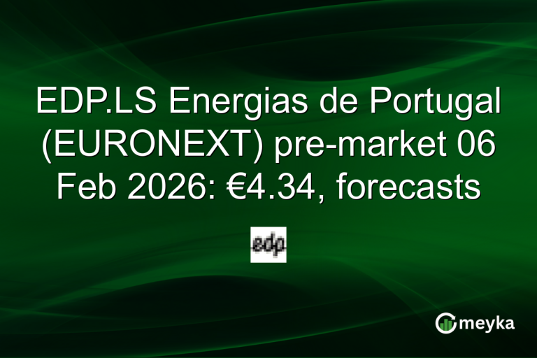 EDP.LS Energias de Portugal (EURONEXT) pre-market 06 Feb 2026: €4.34, forecasts